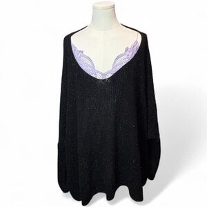 Miracle USA black open-knit sweater 🖤